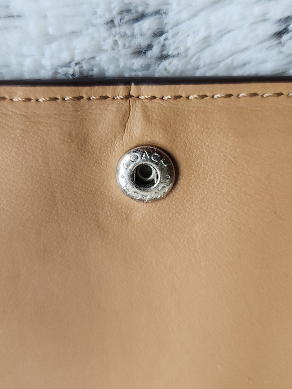 Coach Colorblock Dylan Crossbody Wallet in Orange and Saddle F49554 - Picture 5 of 8
